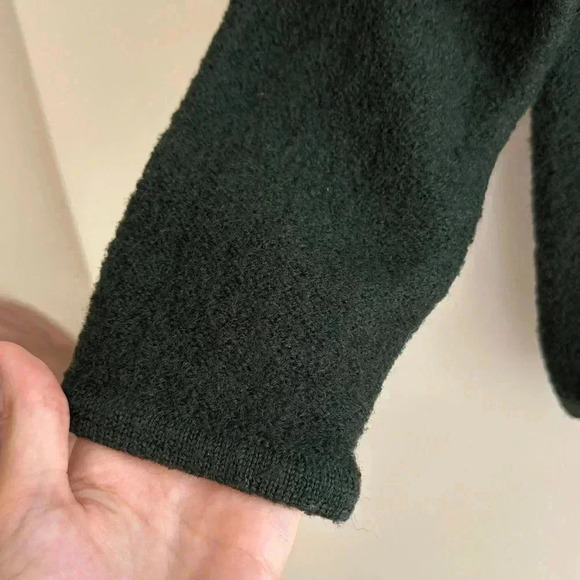 Bicé Forest Green 100% Wool Cardigan Sweater Jacket, Size Large - Picture 6 of 16